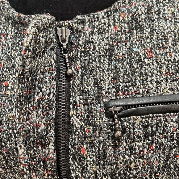 NWT Sanctuary Tweed Salt and Pepper Blazer - Size Large - Picture 4 of 8